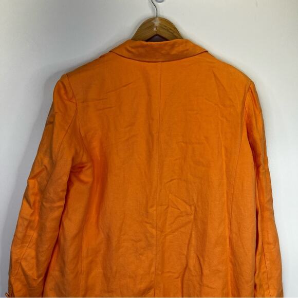 Ashley Park x RTR Linen Blend Blazer jacket orange - M - Picture 9 of 13